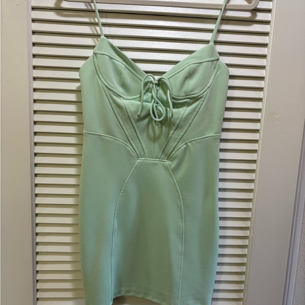 Zara Mint Green Mini Dress
